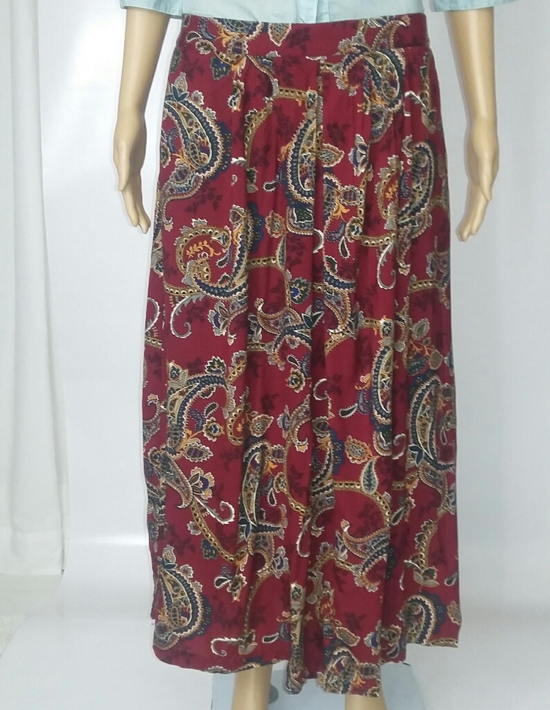 Maxi print skirt